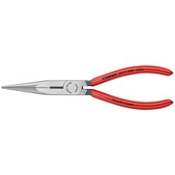 Knipex® 2611200 Nose Plier, Half-Round Jaw, 2-7/8 in Jaw Length, 45/64 in Jaw Width, Vanadium Steel Jaw, 8 in Overall Length, 1/8 in Tip Width